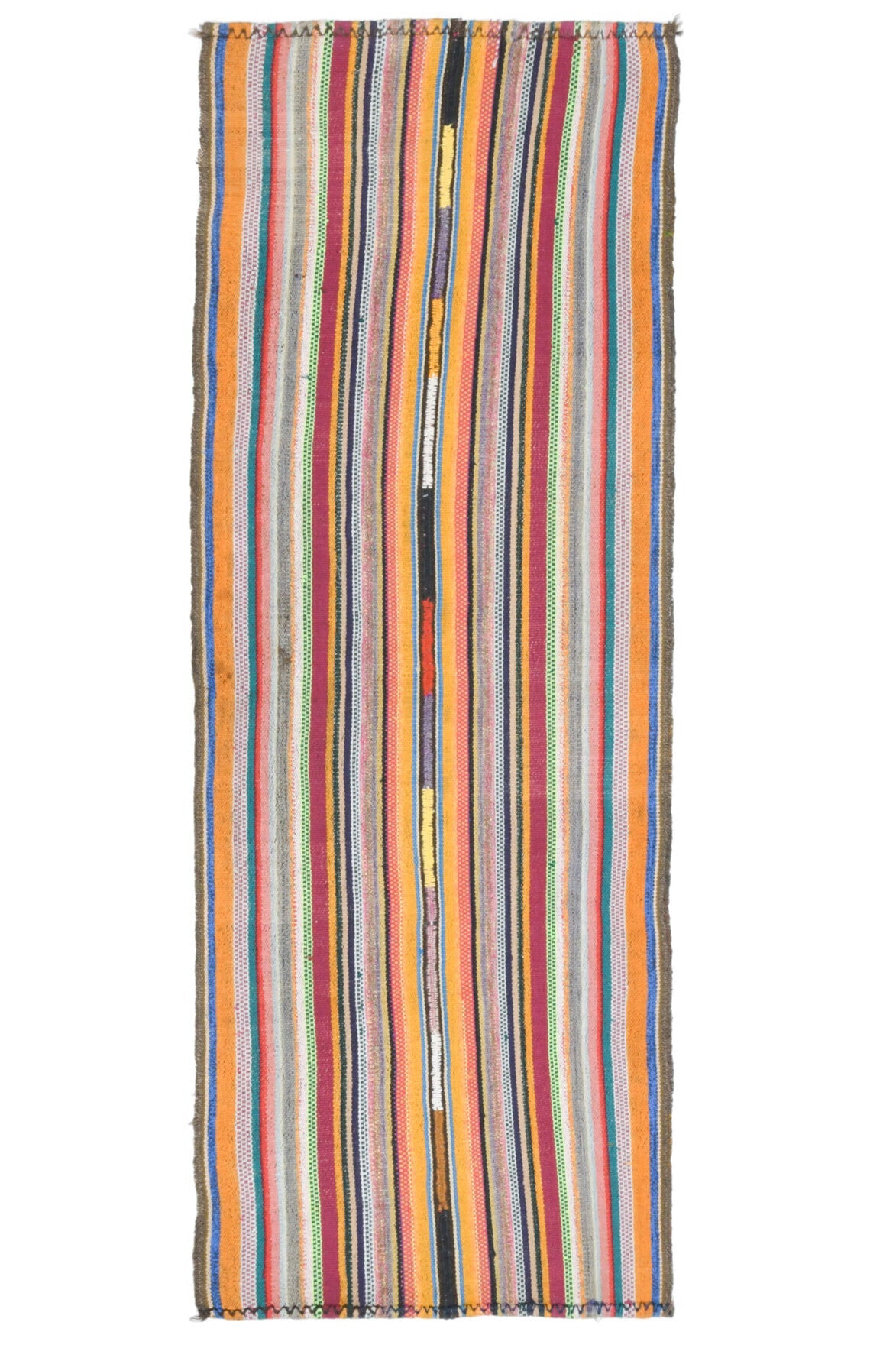 El yapımı vintage yolluk 76x216 cm oryantal desenli yün