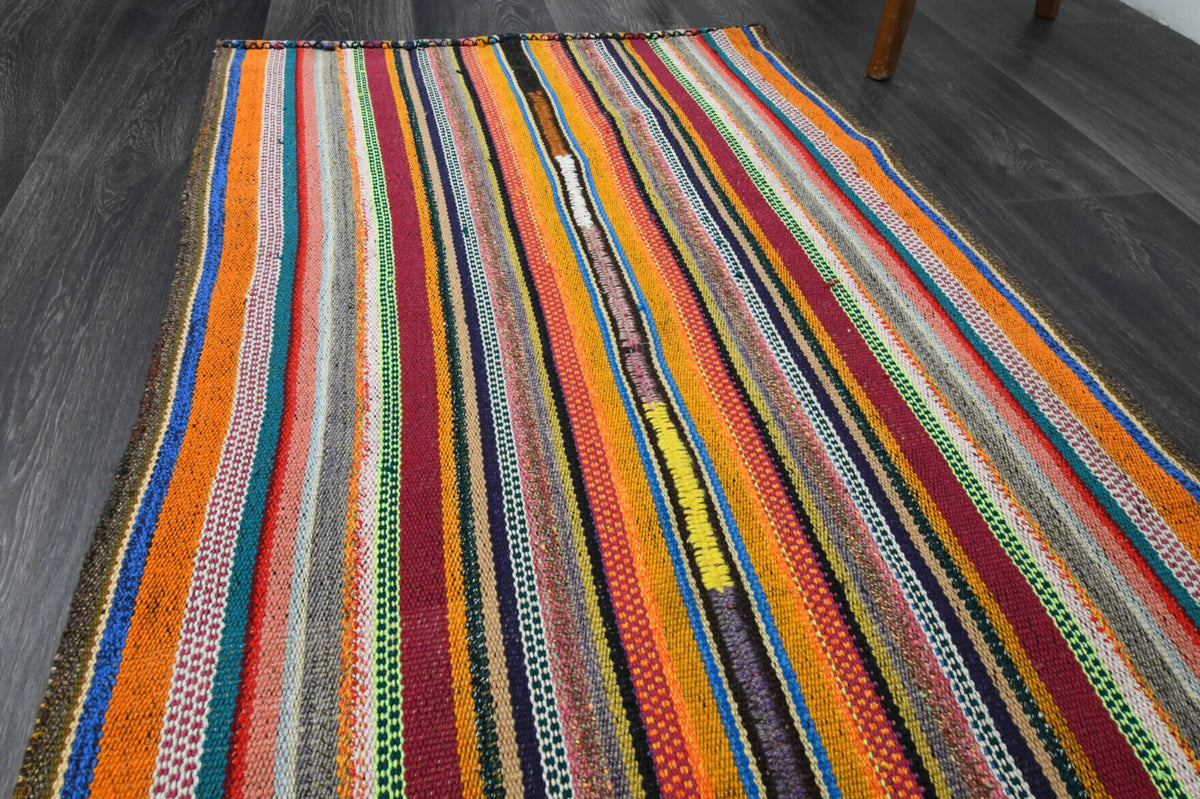 El yapımı vintage yolluk 76x216 cm oryantal desenli yün - desen detayı