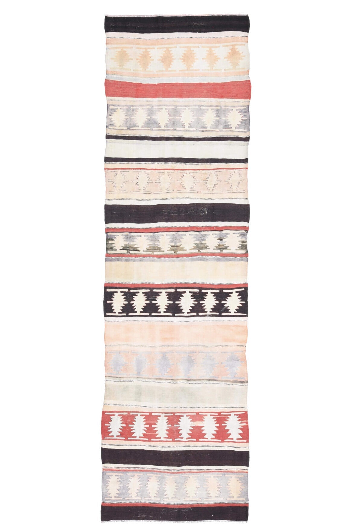 Striped Multicolor Kilim Runner