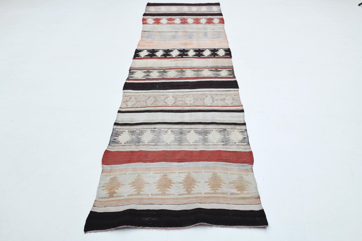 Striped Multicolor Kilim Runner