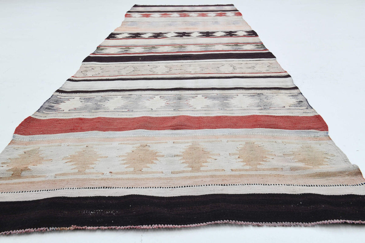 Striped Multicolor Kilim Runner