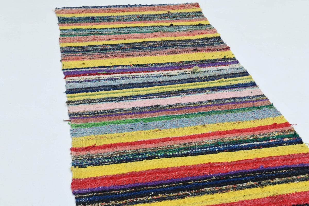 Turkish Rainbow Kilim Runner