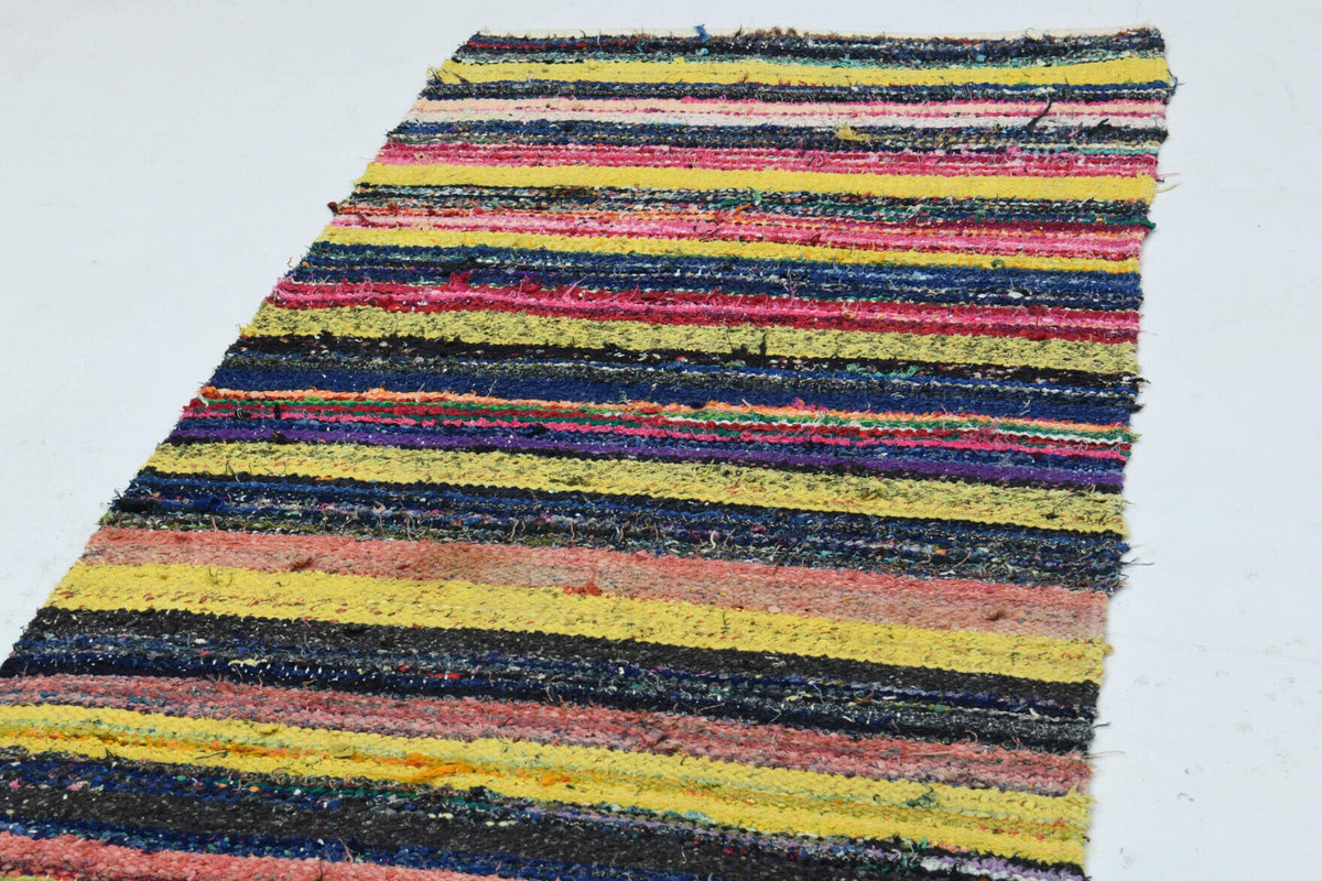 Turkish Rainbow Kilim Runner