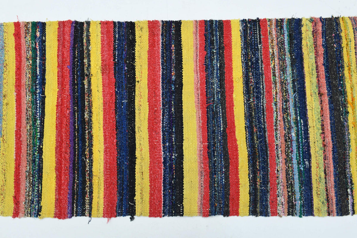 Turkish Rainbow Kilim Runner