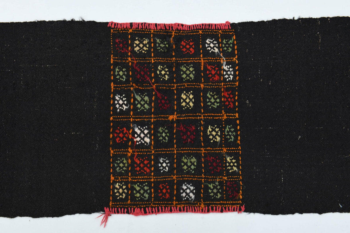 El yapımı vintage yolluk 56x229 cm oryantal desenli yün - mekan görünümü