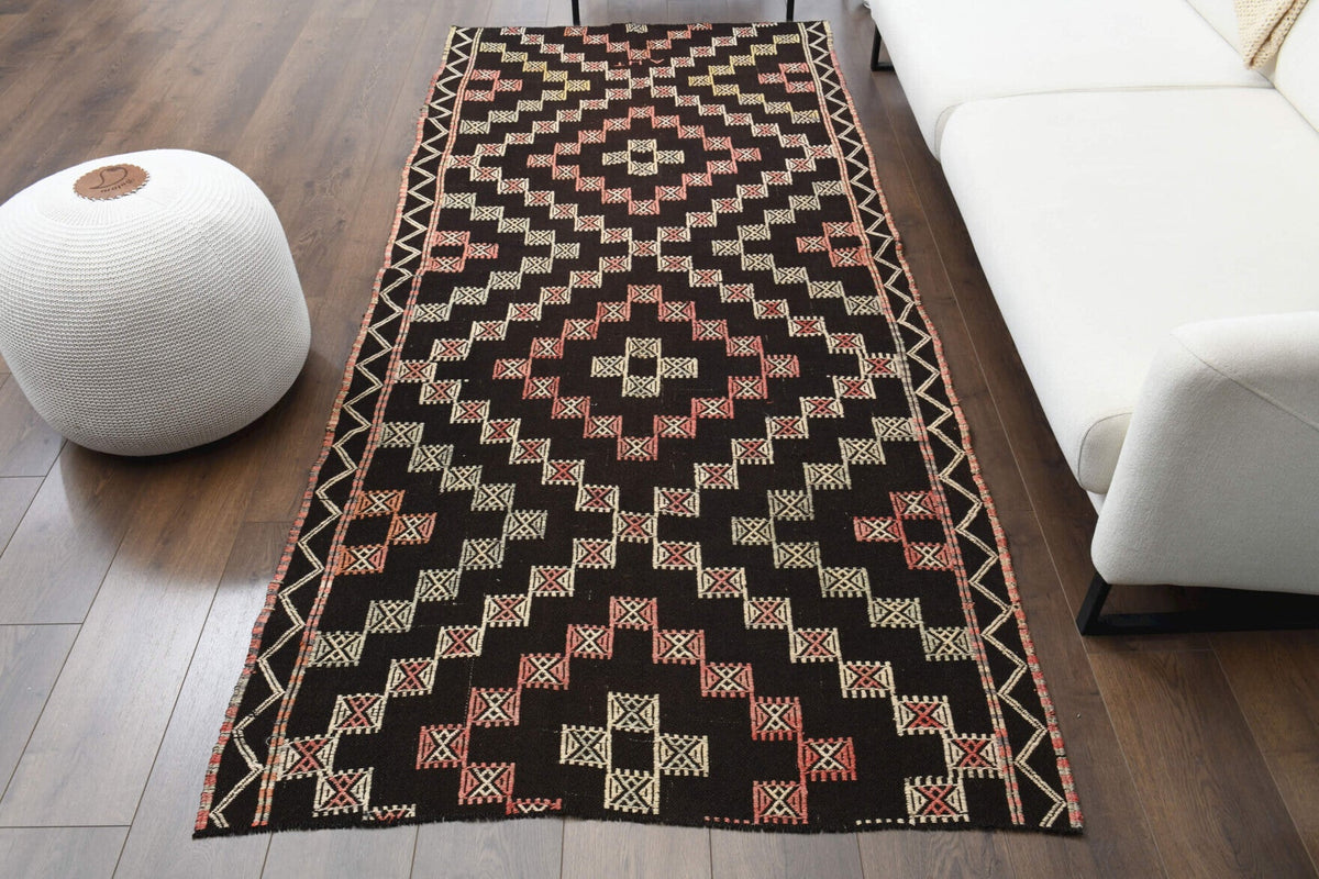 Brown Turkish Runner Rug