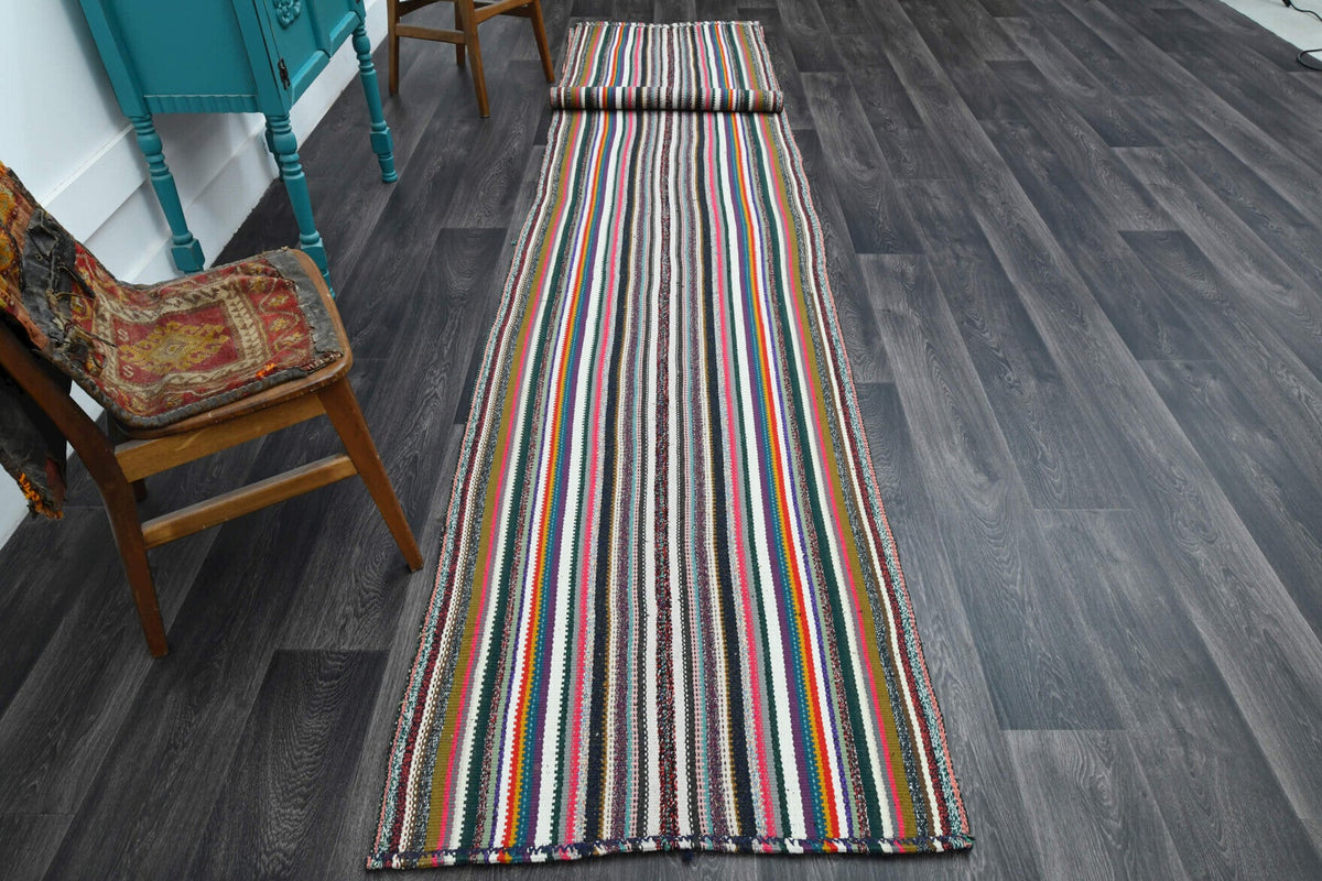 Extra Long Turkish Kilim Runner Rug
