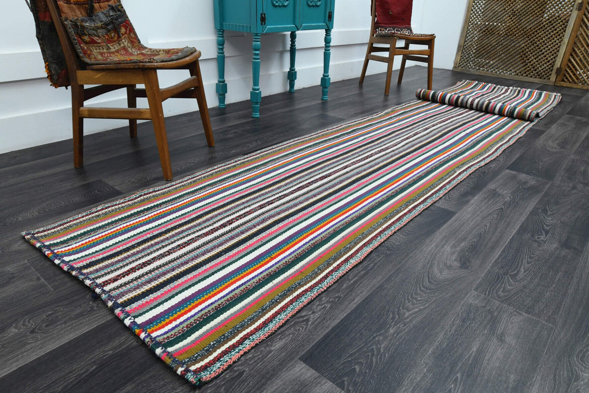Extra Long Turkish Kilim Runner Rug