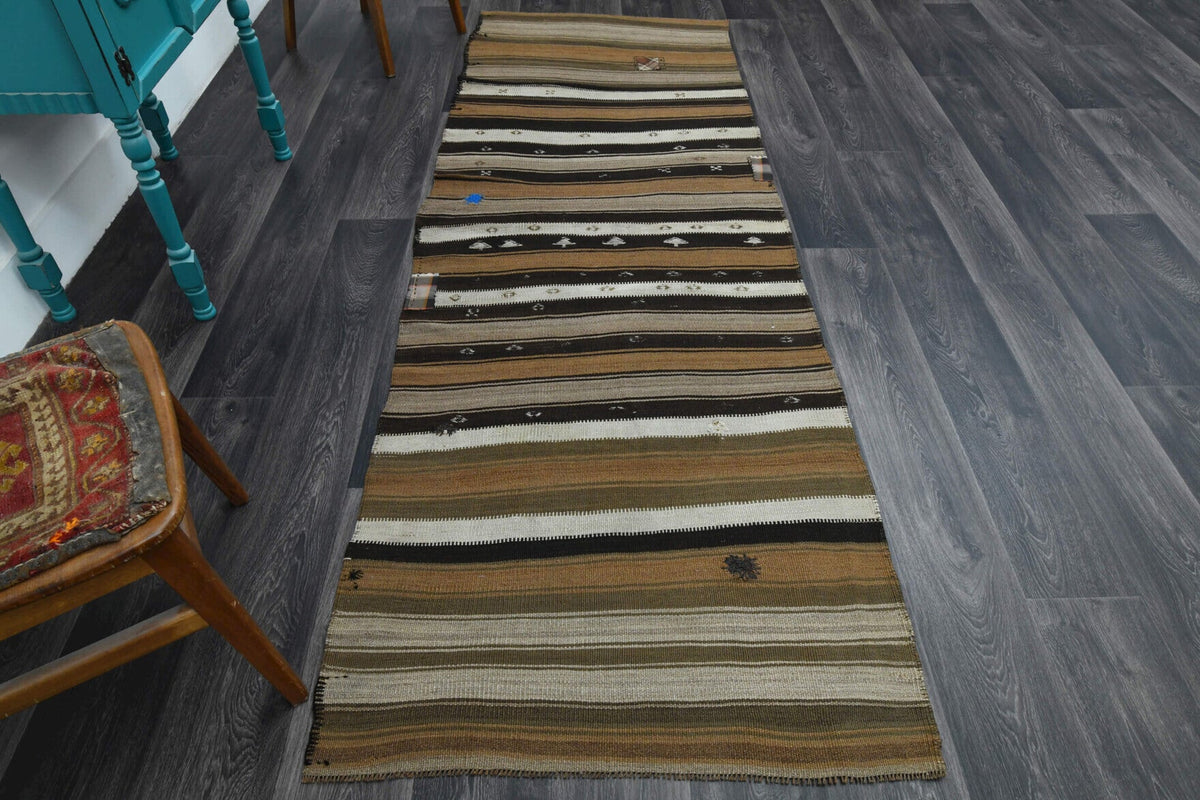 Turkish Multi-Colors Kilim Runner