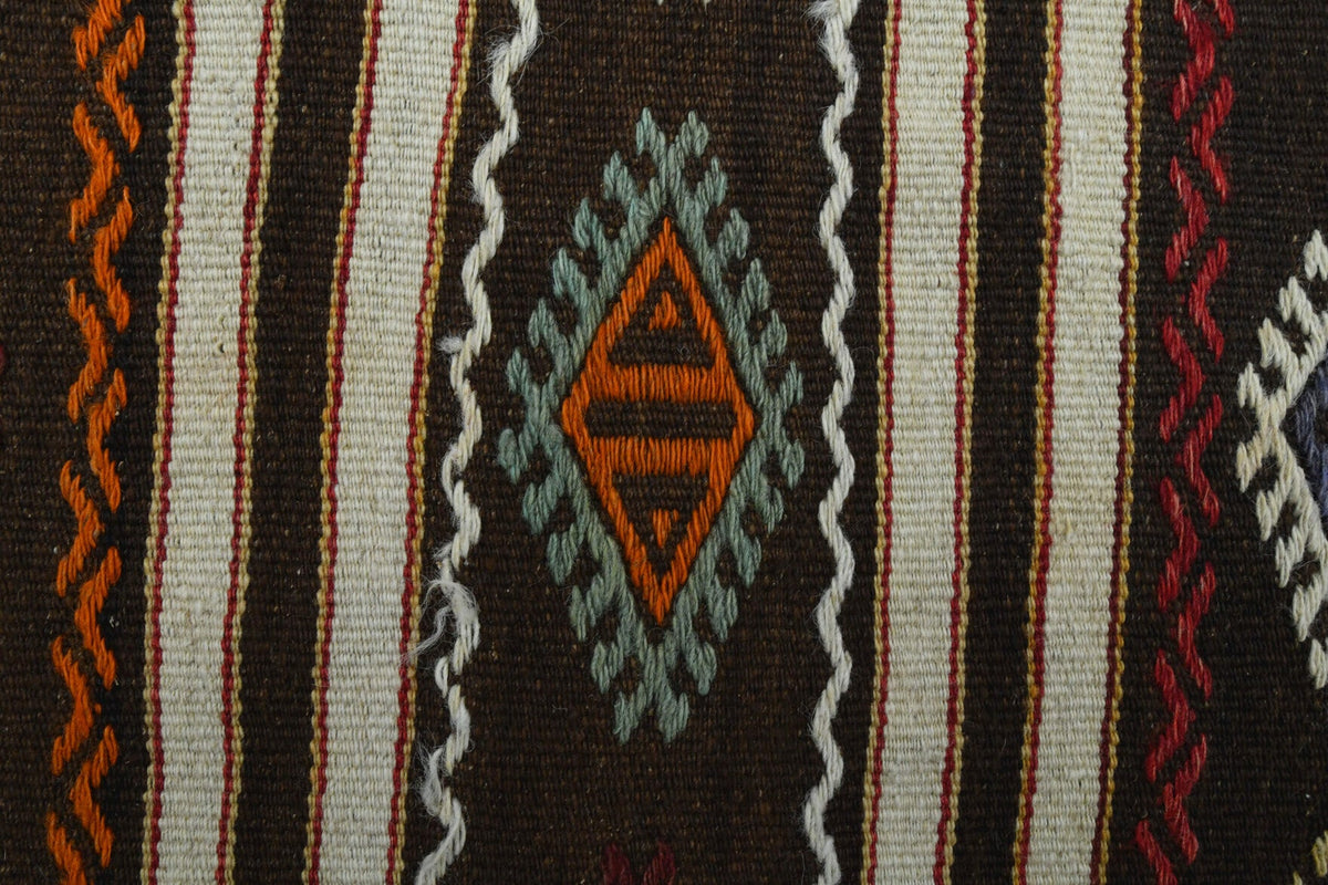 El yapımı vintage yolluk 64x226 cm i̇kat desenli yün - mekan görünümü