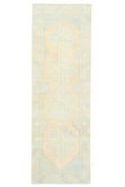Turkish Faded Oushak Runner Rug
