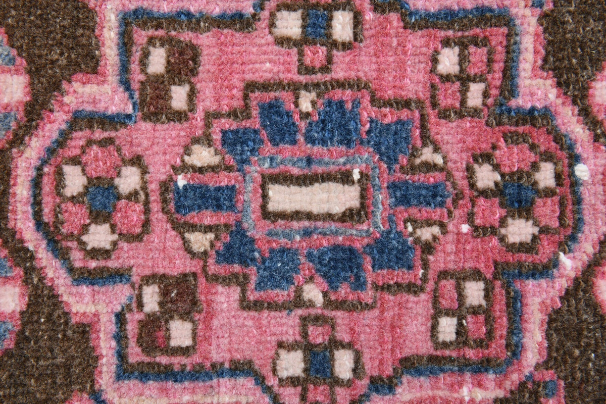 El yapımı vintage yolluk 94x320 cm tribal desenli yün - mekan görünümü