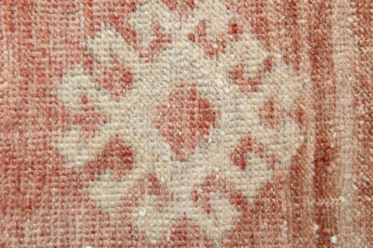 El yapımı vintage yolluk 91x340 cm tribal desenli yün - üstten görünüm