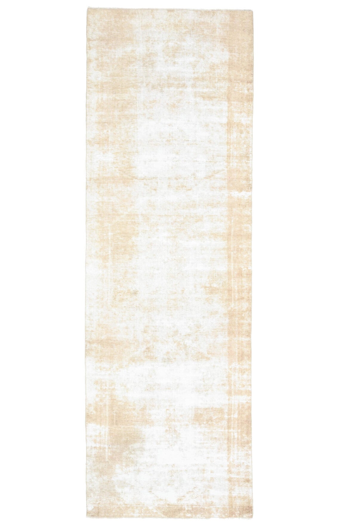 El yapımı vintage yolluk 102x310 cm düz desenli yün - açık alan görünümü