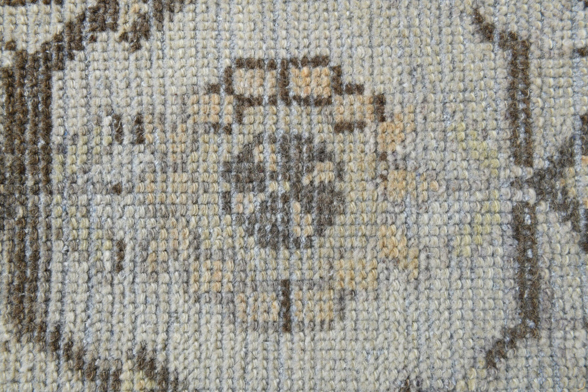 El yapımı vintage yolluk 81x318 cm oryantal desenli yün - desen detayı