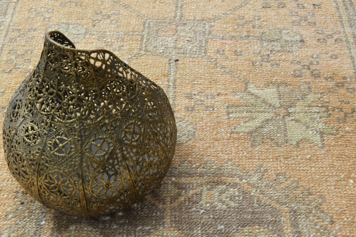El yapımı vintage yolluk 79x330 cm tribal desenli yün - açık alan görünümü