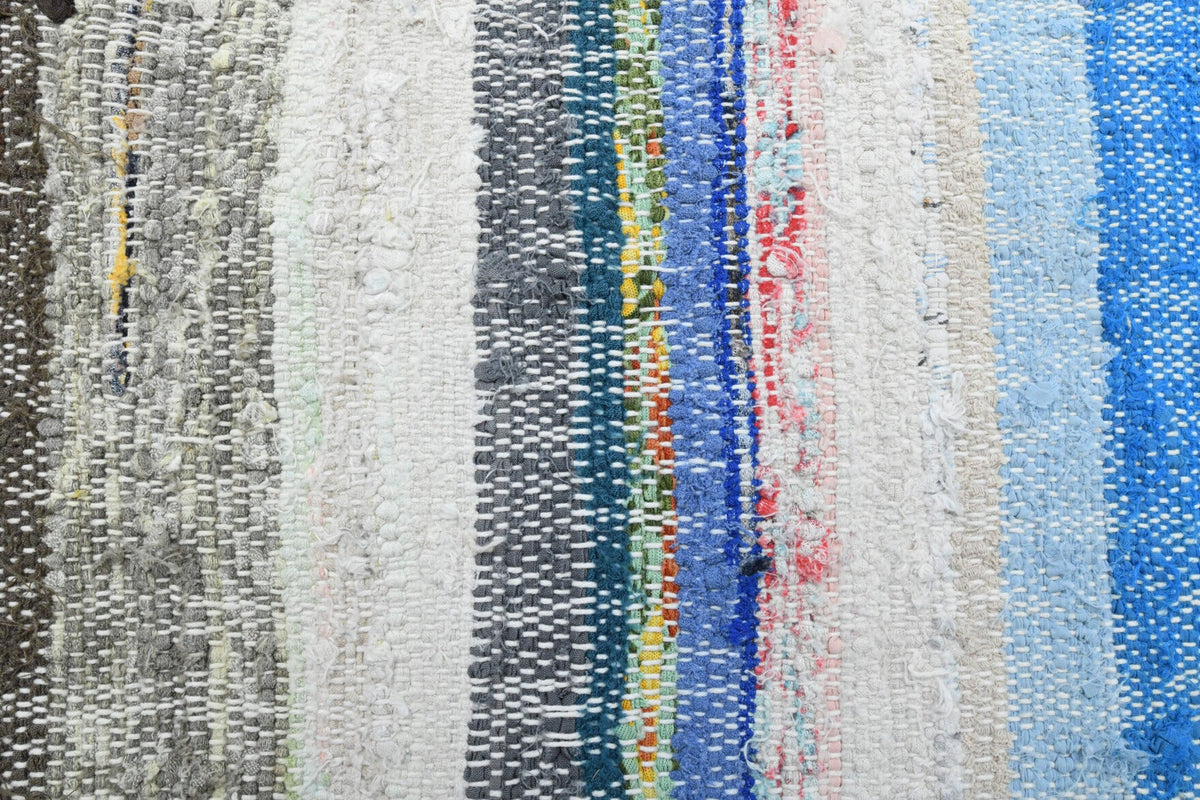 El yapımı vintage halı 173x381 cm oryantal desenli yün - farklı açıdan görünüm