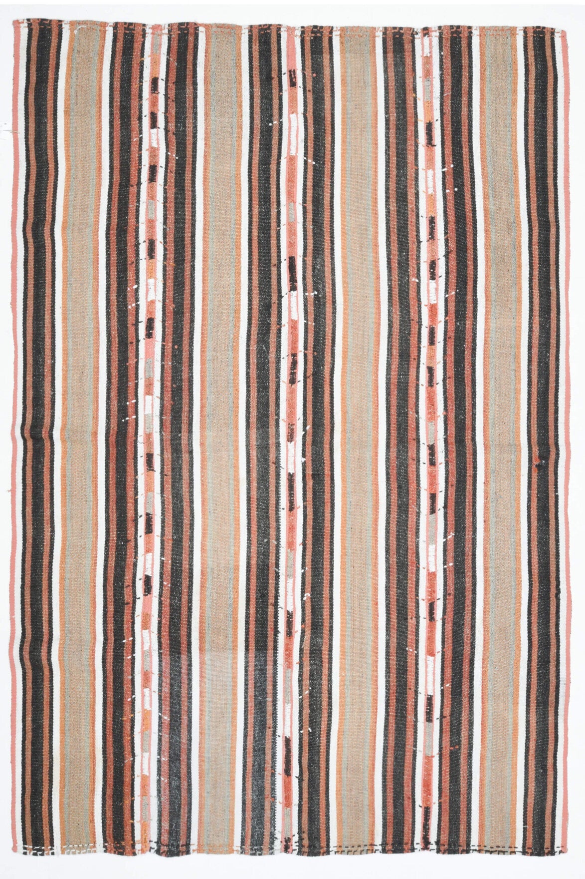 El yapımı vintage halı 178x277 cm oryantal desenli yün