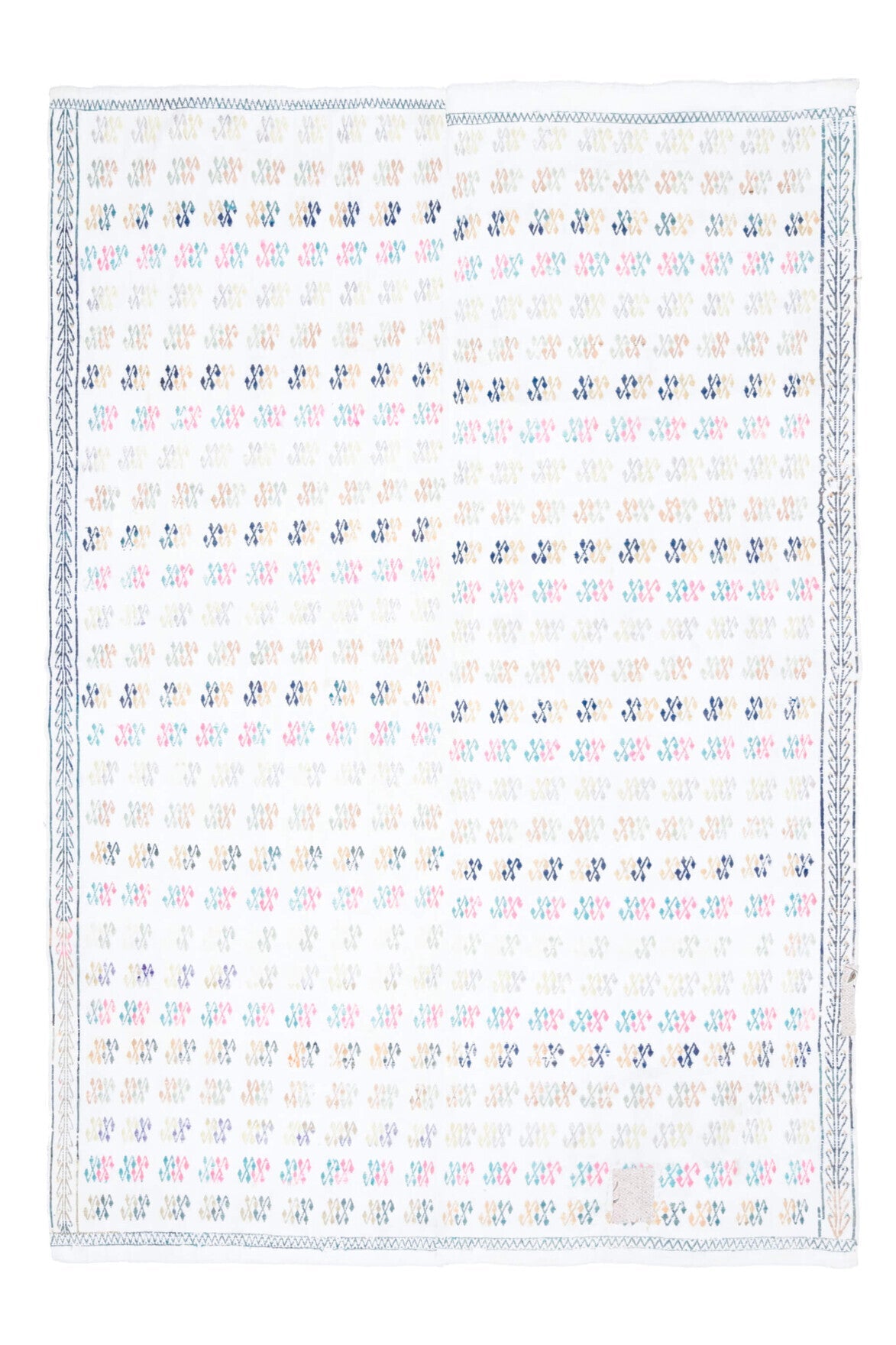 El yapımı vintage halı 183x264 cm oryantal desenli yün