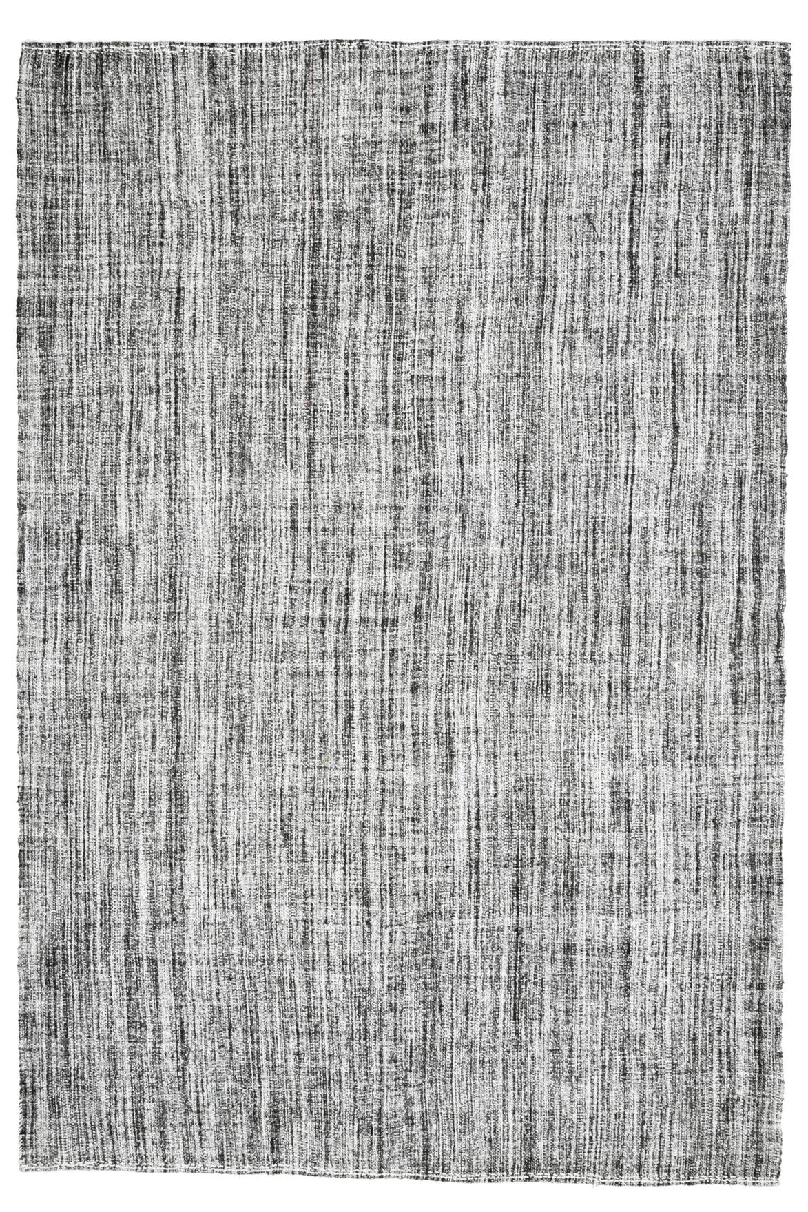 El yapımı vintage halı 216x325 cm düz desenli yün - üstten görünüm