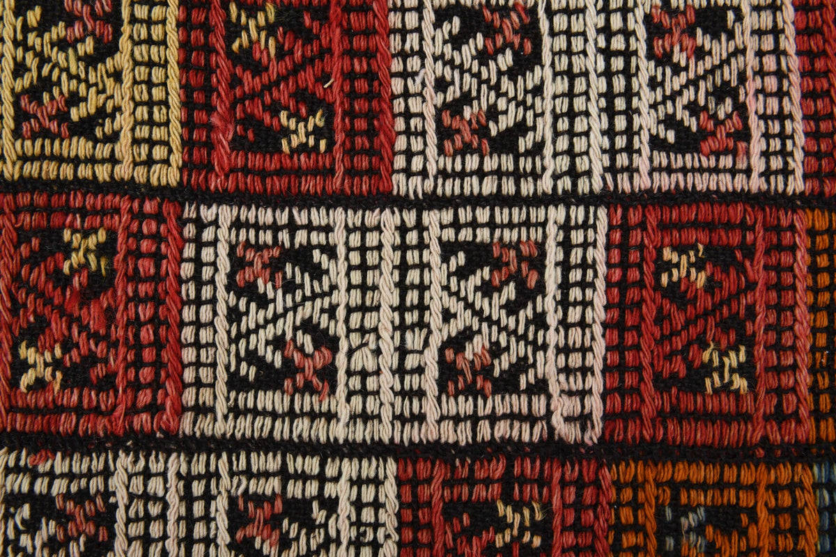 Turkish Vintage Area Kilim Rug
