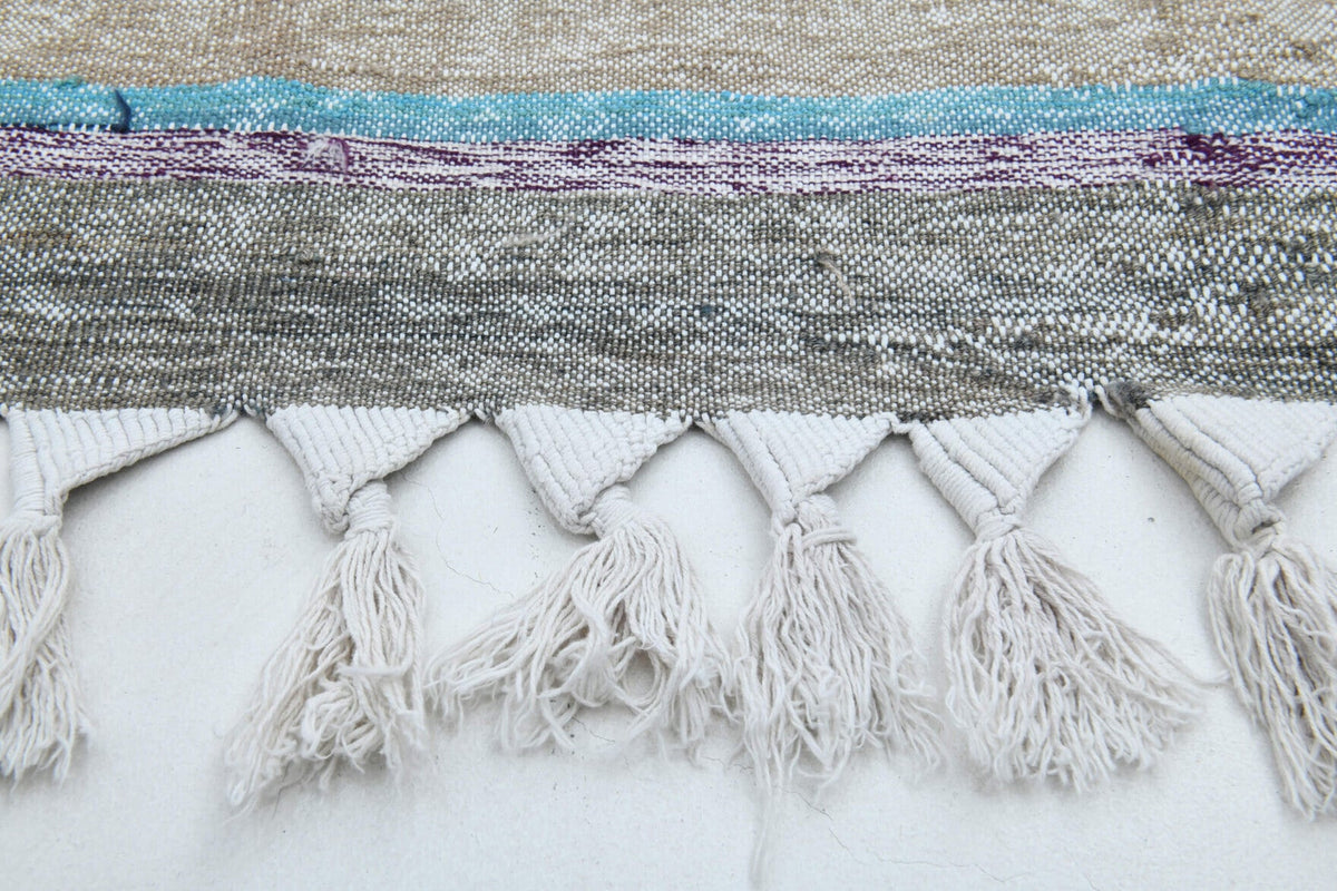Turkish Vintage Area Kilim Rug