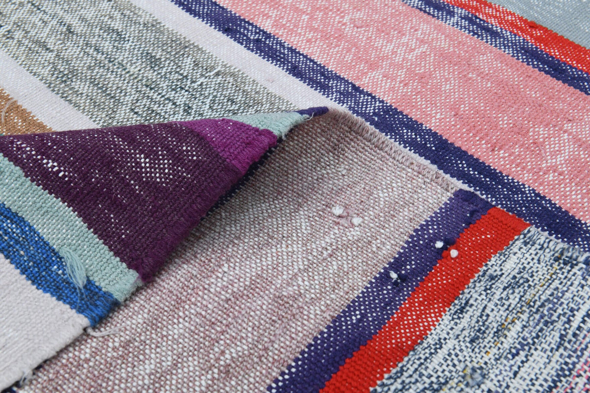 Turkish Vintage Area Kilim Rug