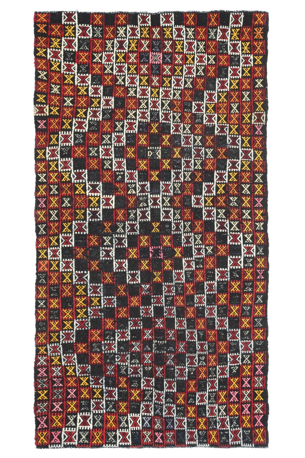 Turkish Vintage Area Kilim Rug