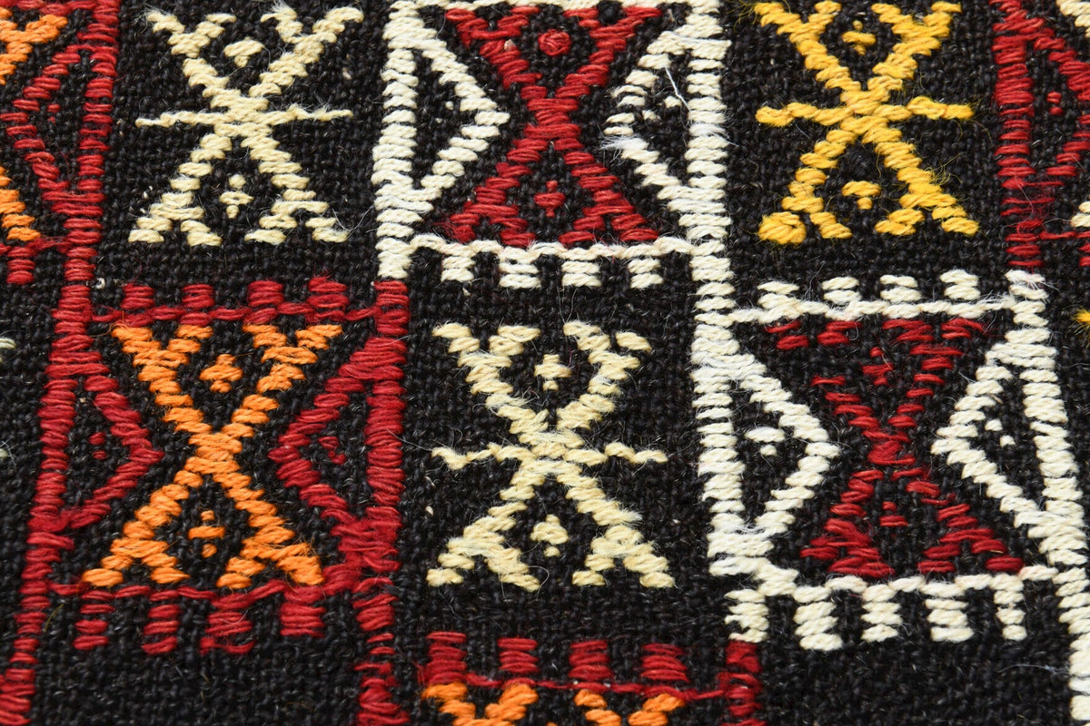 Turkish Vintage Area Kilim Rug