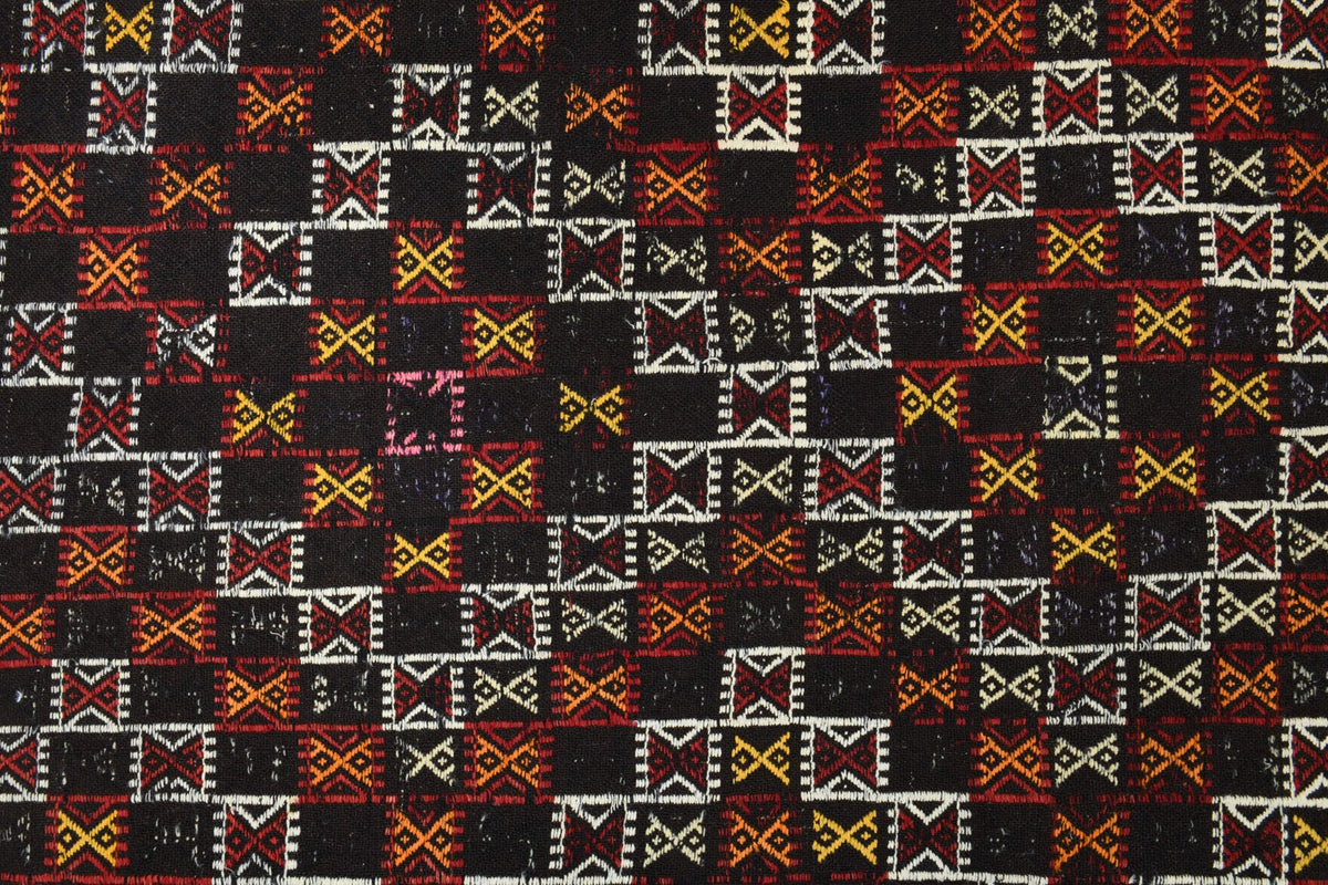 Turkish Vintage Area Kilim Rug