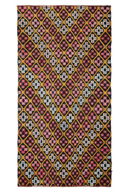 Turkish Vintage Area Kilim Rug