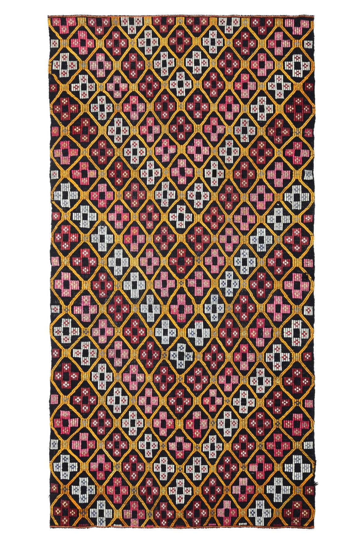 Turkish Vintage Area Kilim Rug