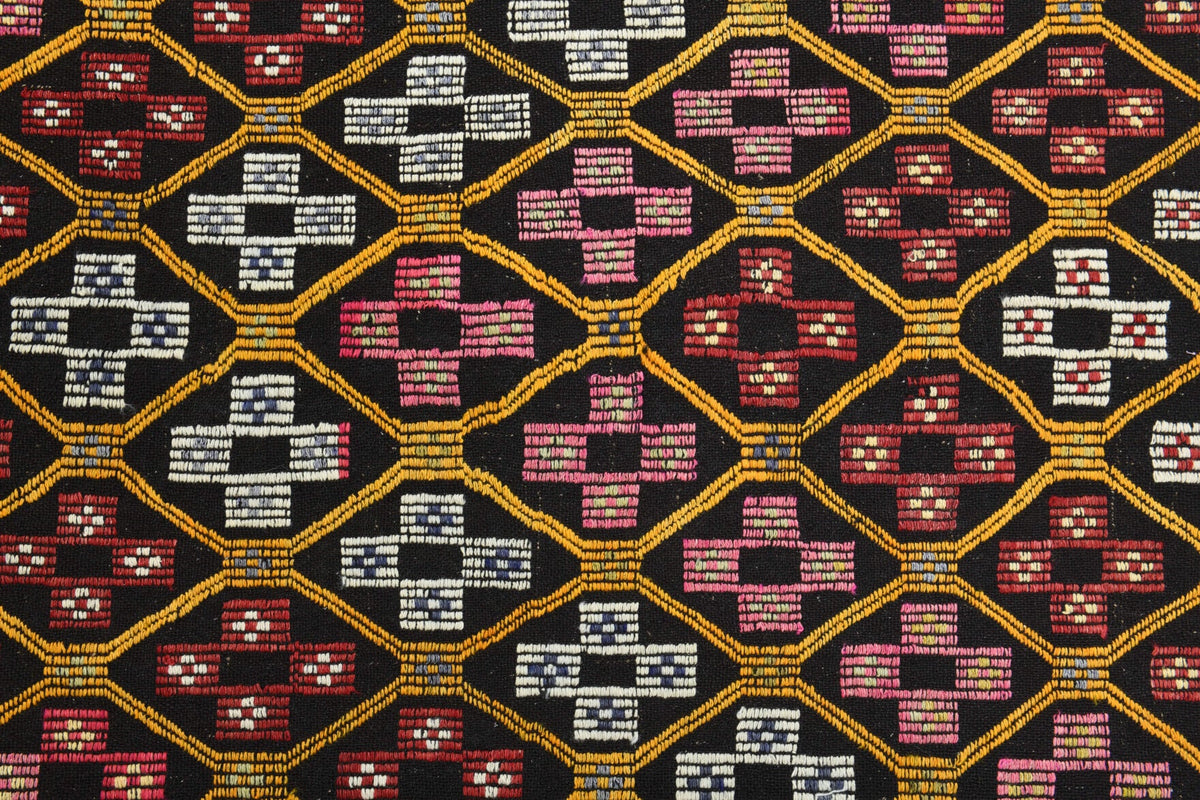 Turkish Vintage Area Kilim Rug
