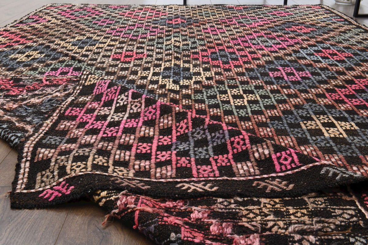 Turkish Vintage Kilim Area Rug