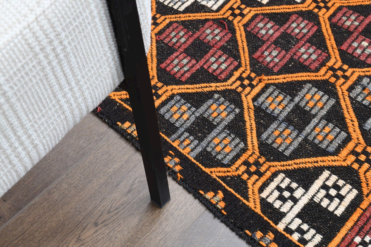 Honeycomb Vintage Kilim Runner
