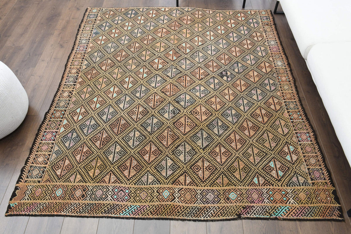 Greek Keys Kilim Carpet