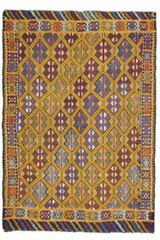 Turkish Vintage Area Kilim Rug