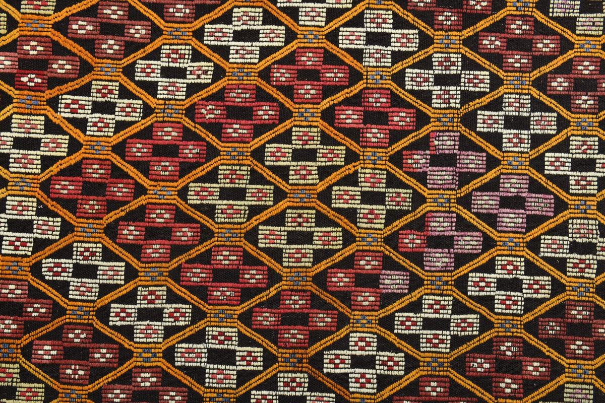 Turkish Vintage Area Kilim Rug
