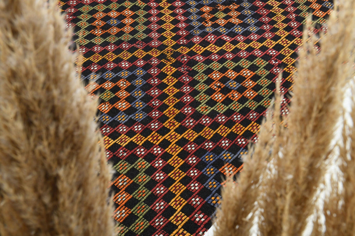 Turkish Vintage Area Kilim Rug