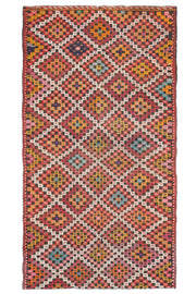 Turkish Vintage Area Kilim Rug