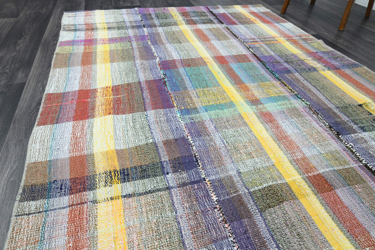 Turkish Vintage Area Patchwork Rug