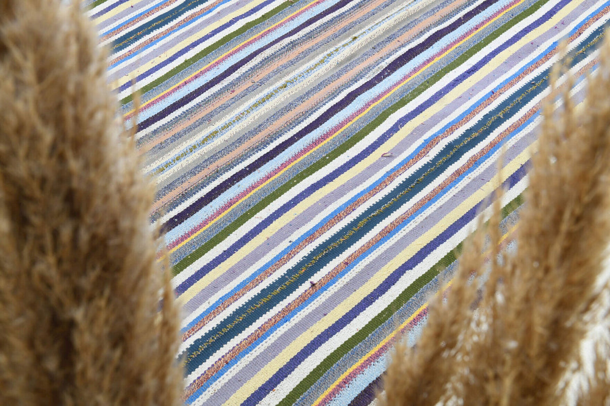Turkish Striped Area Rug