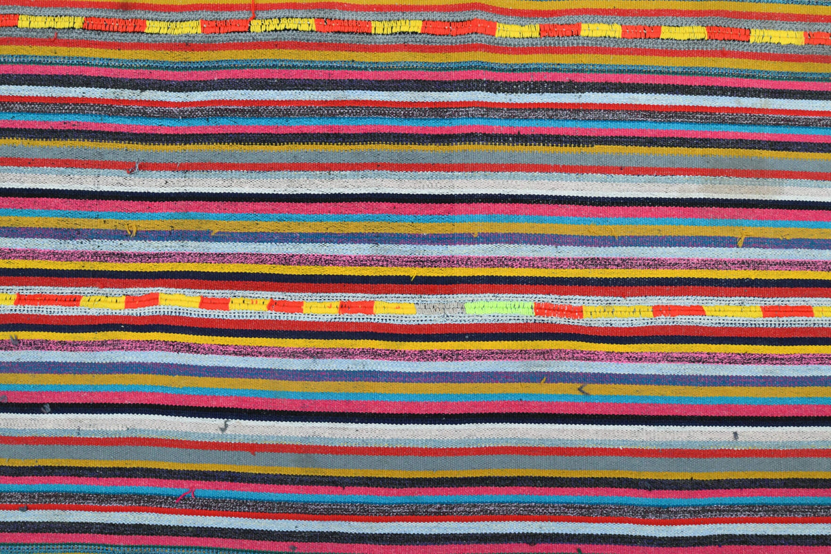 Turkish Vintage Area Kilim Rug