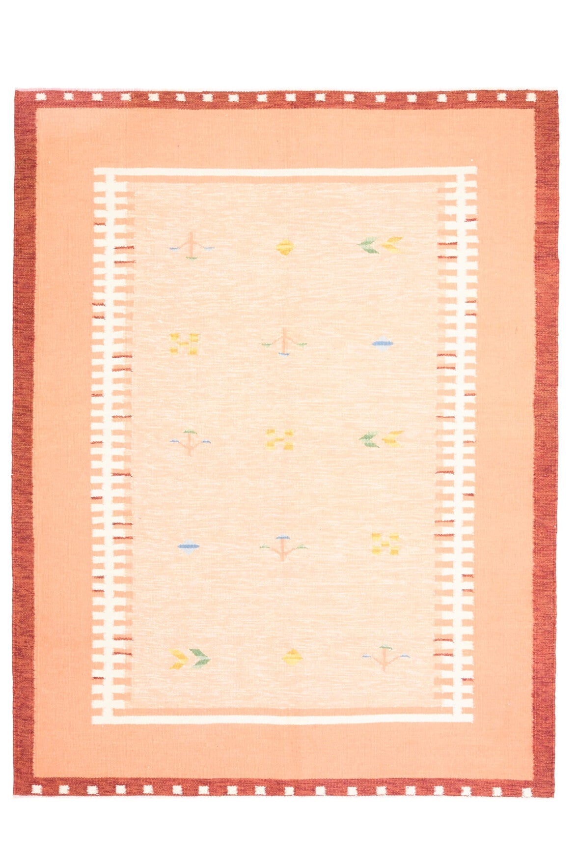 Bordered Vintage Area Milas Rug