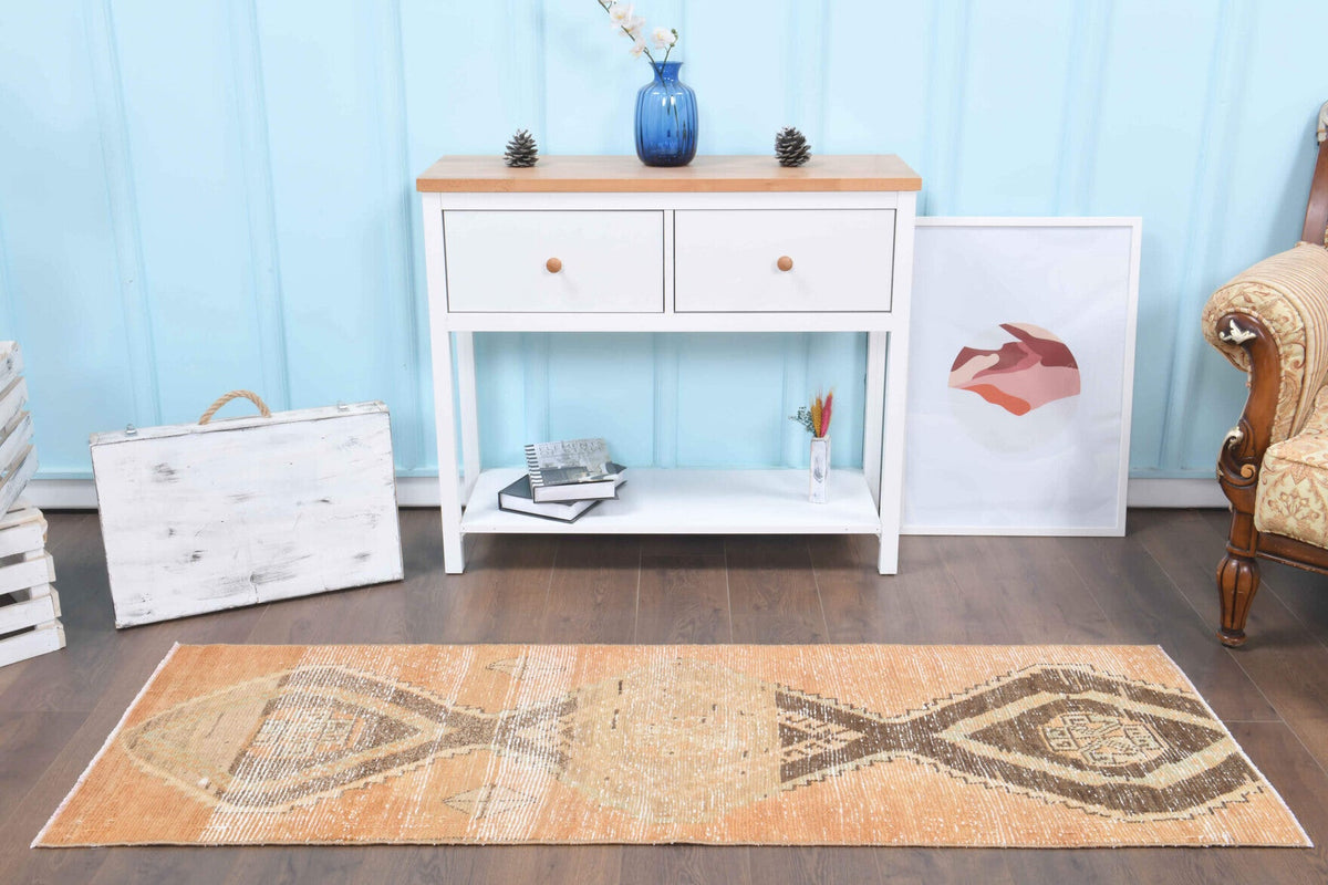 Vintage Oushak Runner Rug
