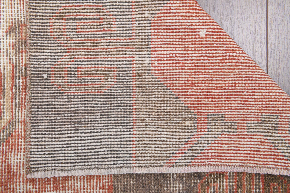 Red Vintage Oushak Runner Rug