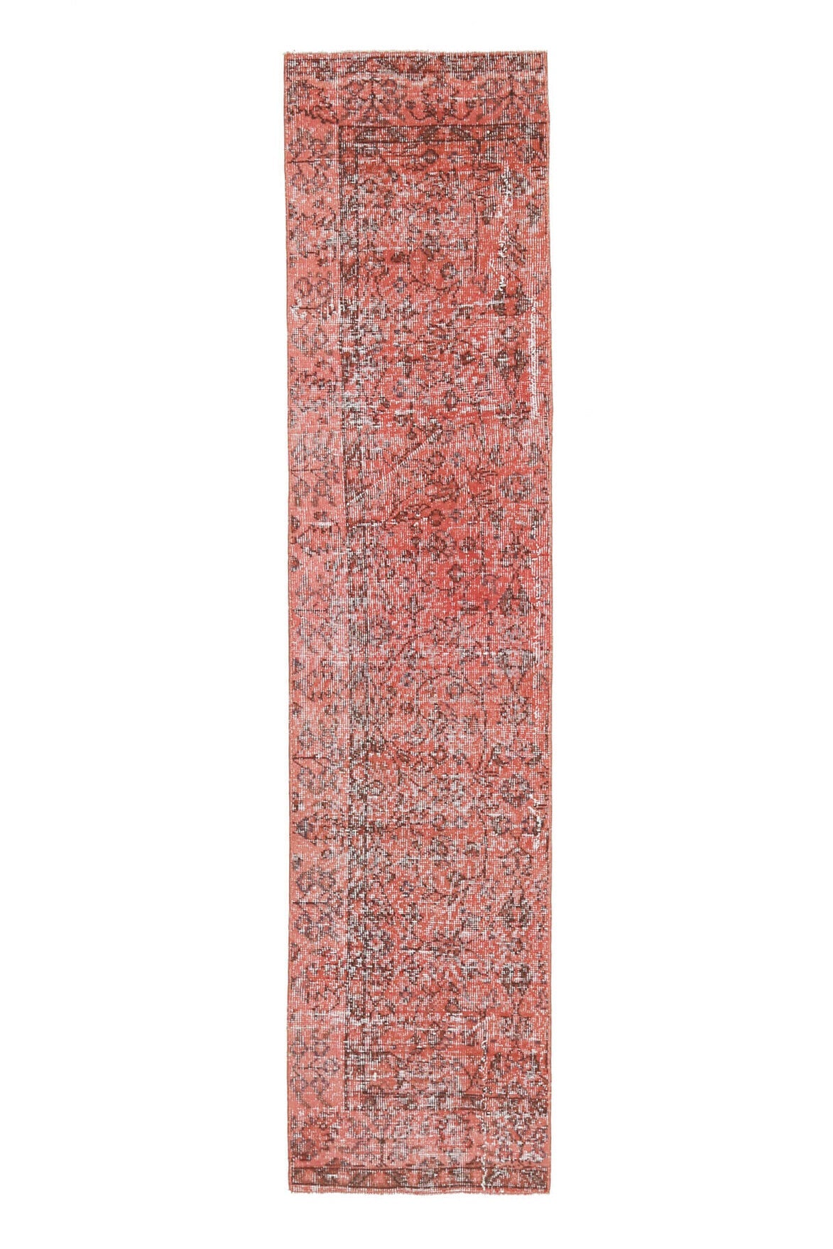Pink Floral Anatolian Rug -  Vintage from 1970&prime;s
