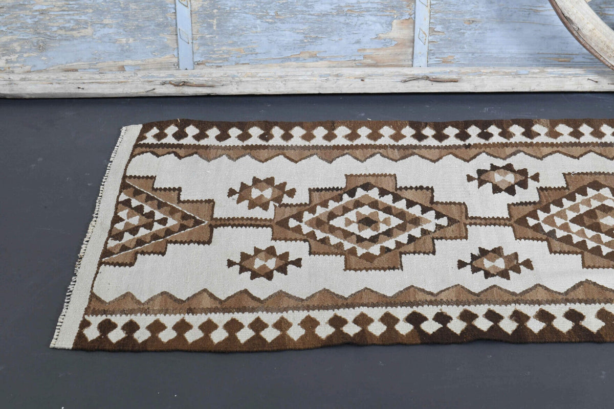 White Vintage Runner Rug
