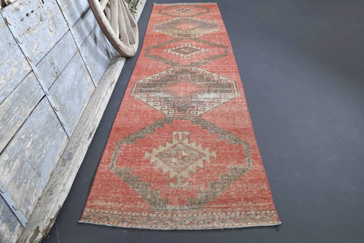 Turkish Vintage Runner Rug - 34861