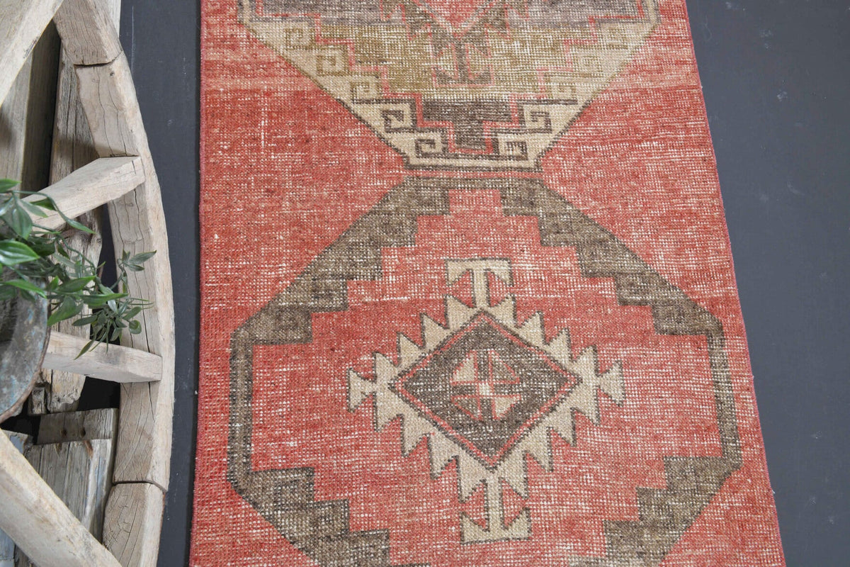 Turkish Vintage Runner Rug - 34861